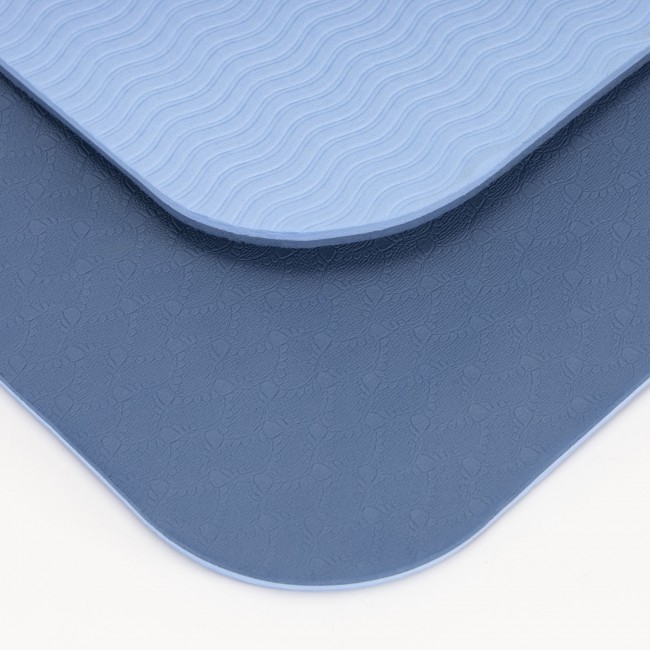 Коврик спортивный Actiget TPE 183 x 61 x 0.6 см для йоги и фитнеса ACT0021 Blue/Sky Blue