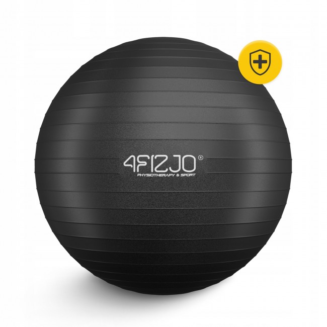 Мяч для фитнеса (фитбол) 4FIZJO 75 см Anti-Burst Black (P-5907739316370)