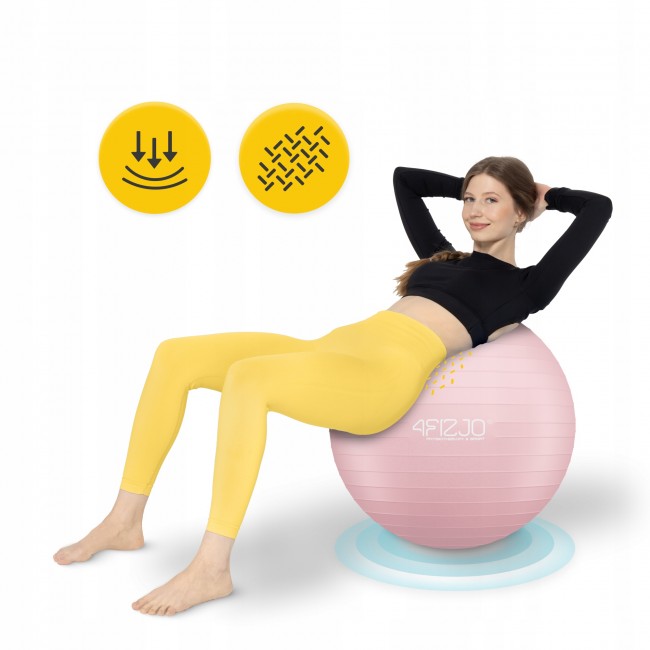 Мяч для фитнеса (фитбол) 4FIZJO 85 см Anti-Burst Pink (P-5907739317421)