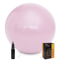Мяч для фитнеса (фитбол) Cornix 85 см Anti-Burst XR-0370 Light Pink