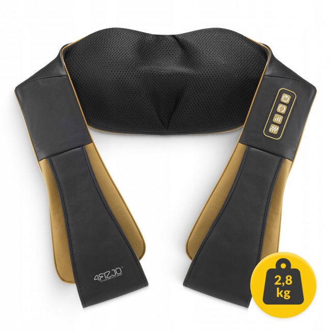 Накидка-массажер 4FIZJO Shiatsu Pro+ для шеи и спины Black/Gold (P-5907739312358)