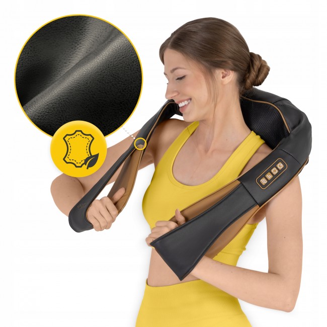 Накидка-массажер 4FIZJO Shiatsu Pro+ для шеи и спины Black/Gold (P-5907739312358)
