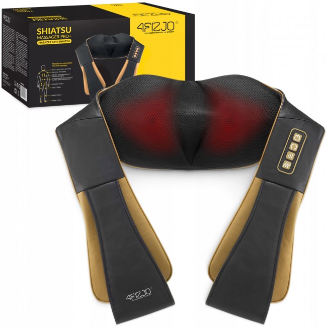 Накидка-массажер 4FIZJO Shiatsu Pro+ для шеи и спины Black/Gold (P-5907739312358) Накидка-массажер 4FIZJO Shiatsu Pro+ для шеи и спины Black/Gold (P-5907739312358)