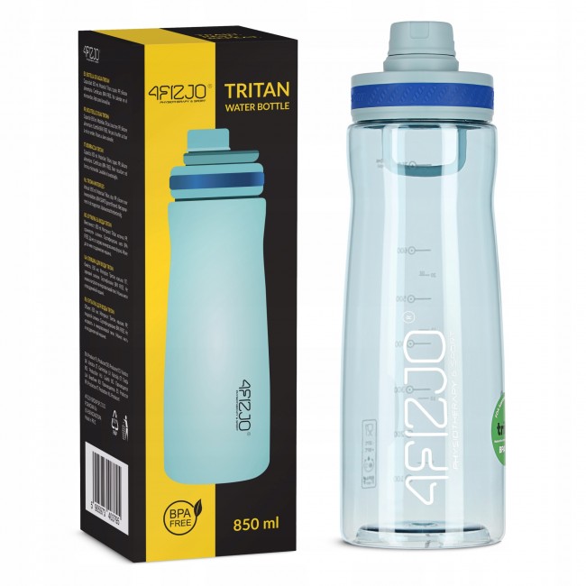Пляшка для води спортивна 4FIZJO 850 мл Blue (P-5905973403795) Пляшка для води спортивна 4FIZJO 850 мл Blue (P-5905973403795)