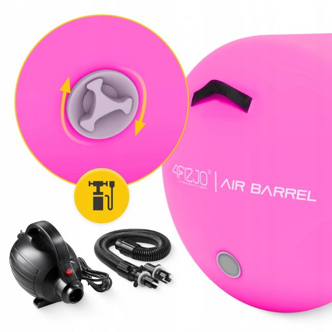 Воздушная бочка для гимнастики 4FIZJO Air Barrel 100 x 60 см Pink (P-5905973405478)