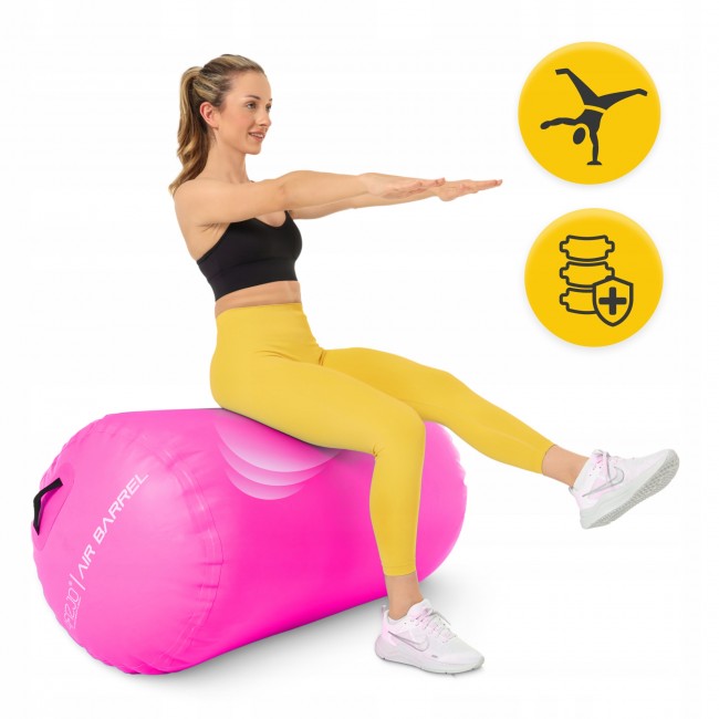 Воздушная бочка для гимнастики 4FIZJO Air Barrel 100 x 60 см Pink (P-5905973405478)