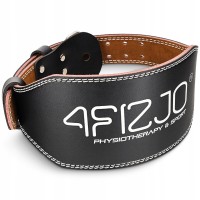 Пояс для важкої атлетики 4FIZJO шкіряний Size L Black (P-5905973404310)