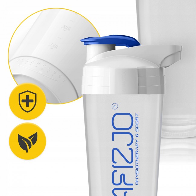 Шейкер спортивный 4FIZJO Ultra 700 мл White/Blue (P-5905973407076)