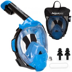 Маска для сноркелінгу Aquaget повнолицева Size L/XL AQ0001 Blue/Black