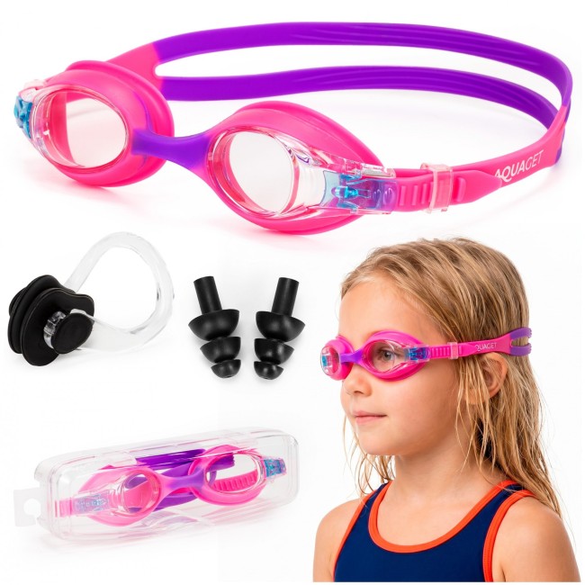 Очки для плавания Aquaget детские AQ0015 Pink