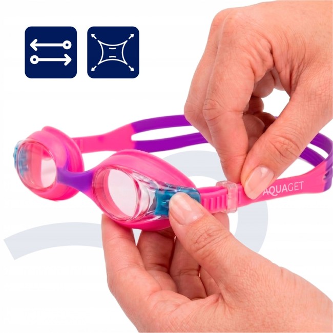 Очки для плавания Aquaget детские AQ0015 Pink