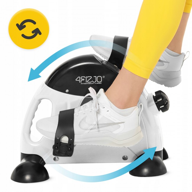 Мини велотренажер 4FIZJO Active 2 в 1 для рук и ног White/Black (P-5905973406413)