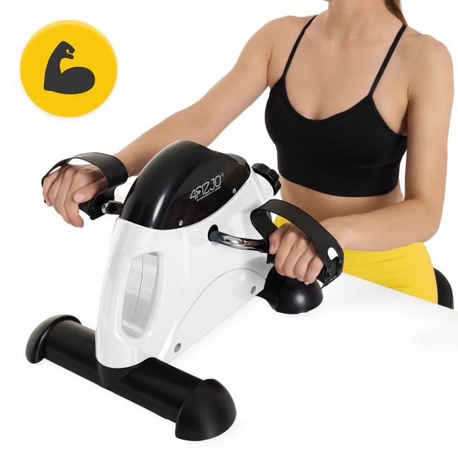 Мини велотренажер 4FIZJO Active 2 в 1 для рук и ног White/Black (P-5905973406413)