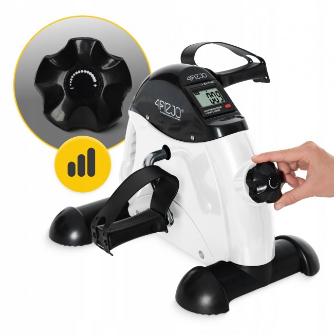Мини велотренажер 4FIZJO Active 2 в 1 для рук и ног White/Black (P-5905973406413)