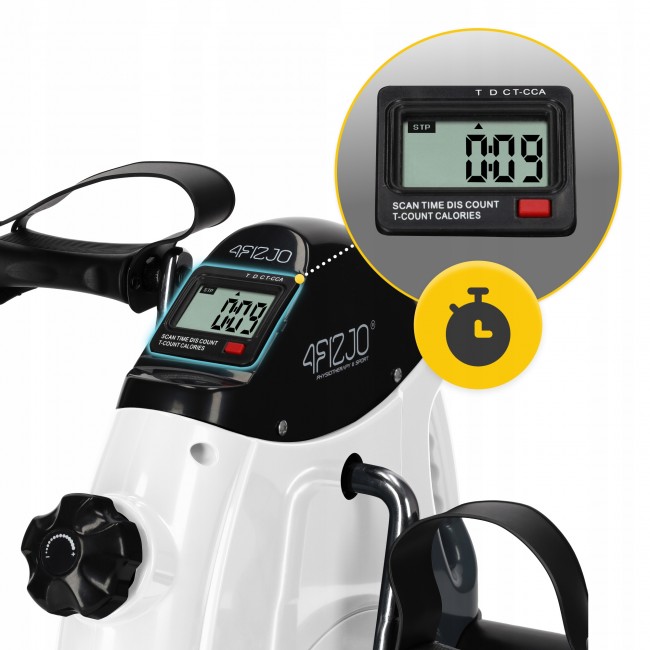 Мини велотренажер 4FIZJO Active 2 в 1 для рук и ног White/Black (P-5905973406413)