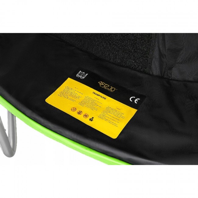 Батут с внутренней сеткой 4FIZJO PRO 6FT 183 см Black/Green (P-5907739319234)