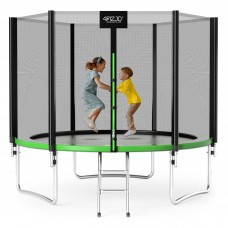 Батут із внутрішньою сіткою 4FIZJO Classic 10FT 312 см Black/Green (P-5907739314130)