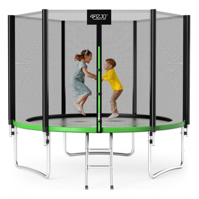 Батут із внутрішньою сіткою 4FIZJO Classic 10FT 312 см Black/Green (P-5907739314130) Батут із внутрішньою сіткою 4FIZJO Classic 10FT 312 см Black/Green (P-5907739314130)