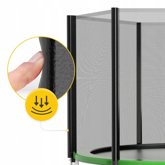 Батут із внутрішньою сіткою 4FIZJO Classic 10FT 312 см Black/Green (P-5907739314130)