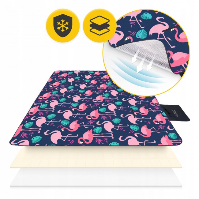 Килимок для пікніка та кемпінгу 4FIZJO 200 x 200 см складаний (P-5905973405683)