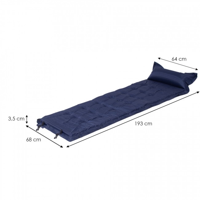 Коврик самонадувающийся Springos 193 x 68 x 3.5 см с подушкой PM034