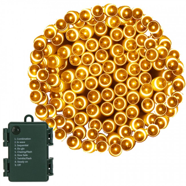 Гирлянда на батарейках Springos 5 м 50 LED CL4027 Warm White