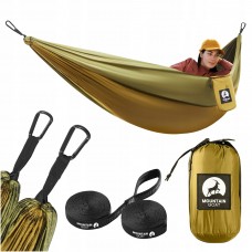 Туристический гамак Mountain Goat 270 x 140 см одноместный, подвесной Olive (P-5905973403122)