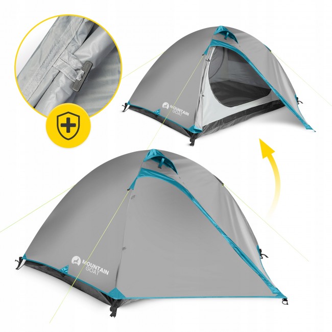 Намет туристичний Mountain Goat Prime Duo 2-місний Grey (P-5905973406550)