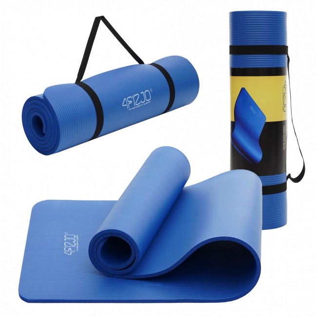 Килимок (мат) спортивний 4FIZJO NBR 180 x 60 x 1 см для йоги та фітнесу Blue (P-5907222931028) Килимок (мат) спортивний 4FIZJO NBR 180 x 60 x 1 см для йоги та фітнесу Blue (P-5907222931028)
