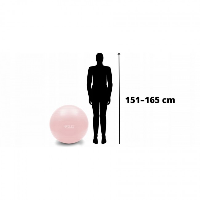М'яч для фітнесу (фітбол) 4FIZJO 65 см Anti-Burst Pink (P-5907739317384)