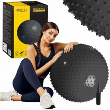 Мяч для фитнеса (фитбол) 4FIZJO 65 см массажный Anti-Burst Black (P-5905973400237)