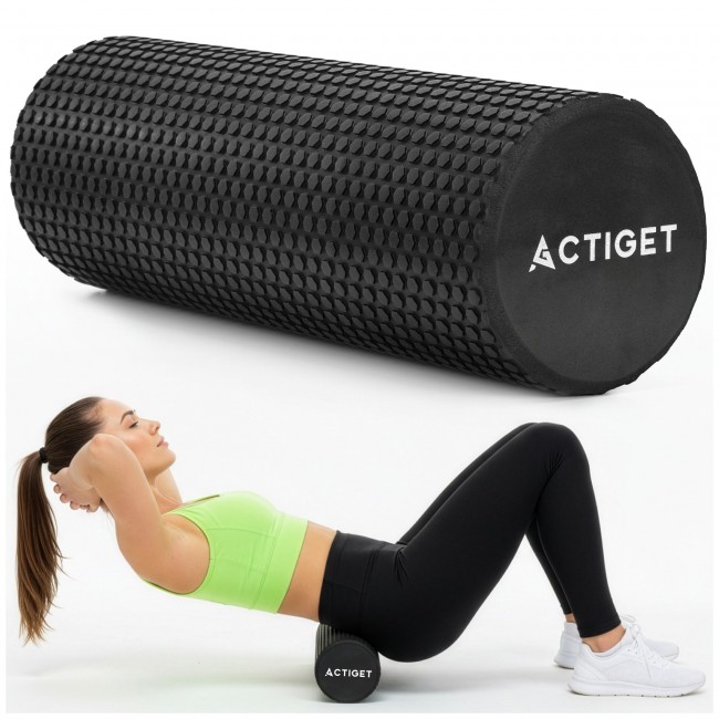 Массажный ролик Actiget PEVA 45 x 15 см (валик, роллер) ACT0102 Black