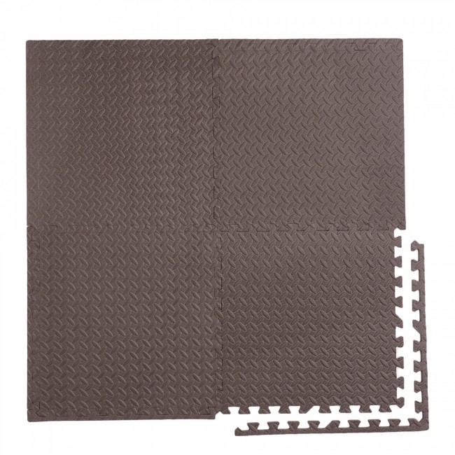 Мат-пазл (ласточкин хвост) Cornix Mat Puzzle EVA 120 x 120 x 1 cм XR-0238 Braun