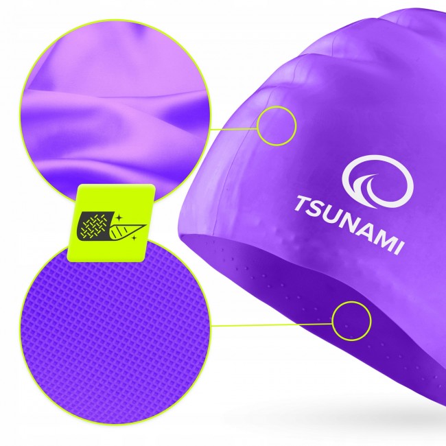 Шапочка для плавання TSUNAMI Standard Violet (P-5905973401869)