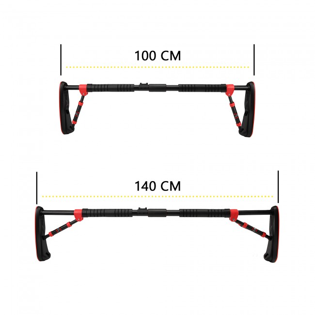 Турник раздвижной Cornix Elite 100-140 см XR-0291 Black/Red