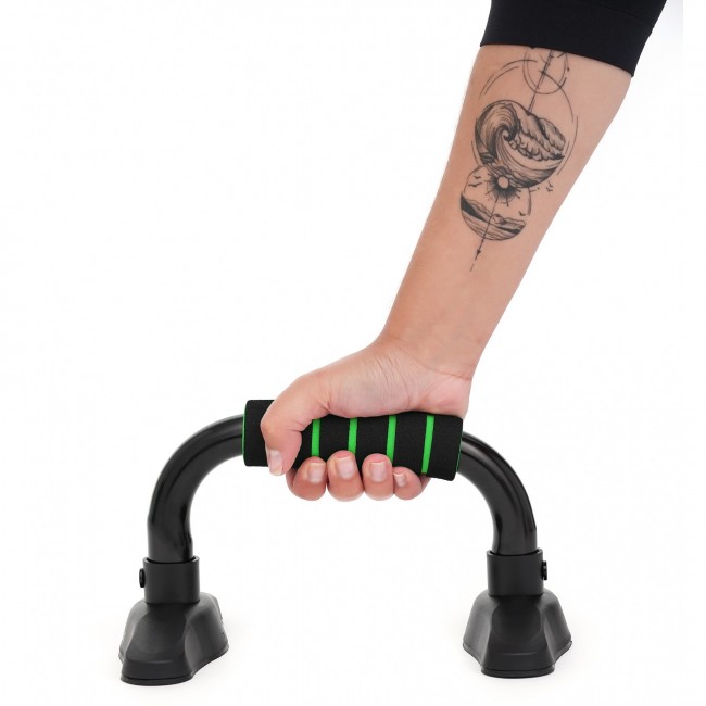 Упоры для отжиманий Cornix Push-up Bars XR-0169 Black/Green