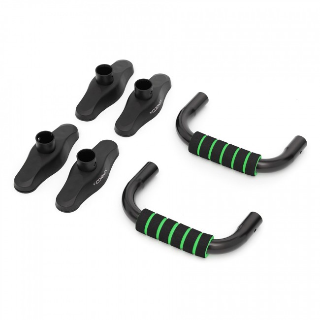 Упоры для отжиманий Cornix Push-up Bars XR-0169 Black/Green