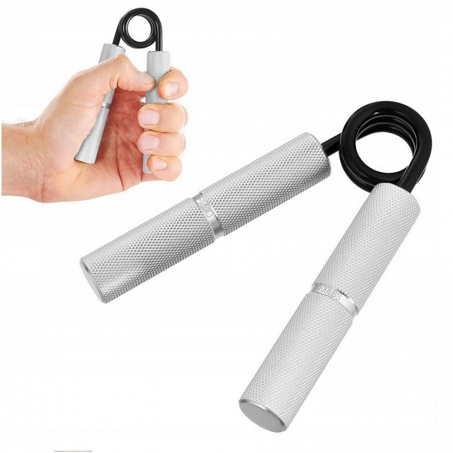 Эспандер кистевой 4FIZJO 45 кг металлический Silver (P-5907739313386) Эспандер кистевой 4FIZJO 45 кг металлический Silver (P-5907739313386)