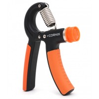 Еспандер кистьовий пружинний Cornix 5-60 кг з регульованим навантаженням XR-0144 Black/Orange