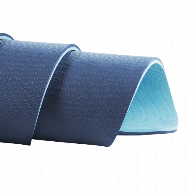 Коврик (мат) спортивный 4FIZJO TPE 180 x 60 x 1 см для йоги и фитнеса Blue/Sky Blue (P-5907739317094)