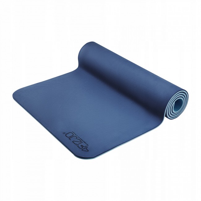 Коврик (мат) спортивный 4FIZJO TPE 180 x 60 x 1 см для йоги и фитнеса Blue/Sky Blue (P-5907739317094)