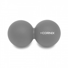 Масажний м'яч Cornix Lacrosse DuoBall 6.3 x 12.6 см XR-0115 Grey
