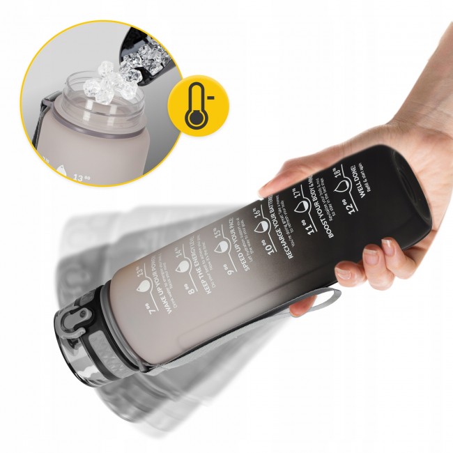 Пляшка для води спортивна 4FIZJO 1000 мл Grey/Black (P-5905973400756)