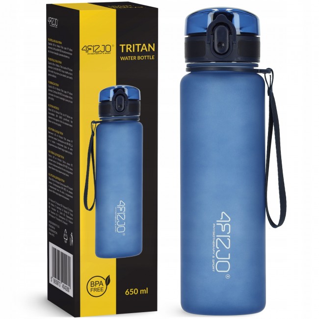 Бутылка для воды спортивная 4FIZJO 650 мл Blue (P-5905973403740) Бутылка для воды спортивная 4FIZJO 650 мл Blue (P-5905973403740)
