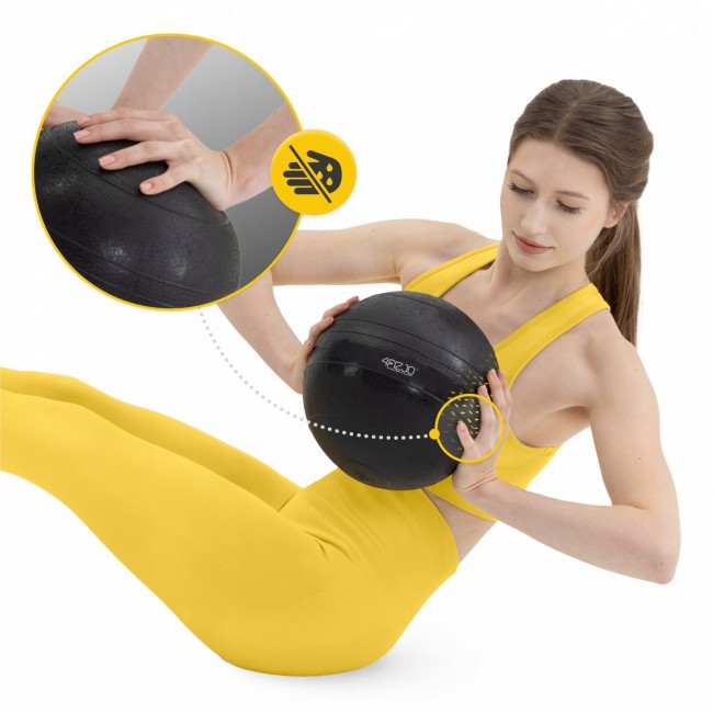 Слембол (медичний м'яч) для кросфіту 4FIZJO Slam Ball 7 кг Black (P-5907739315434)
