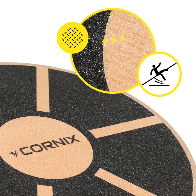 Балансувальна платформа Cornix кругла, дерев'яна XR-0502
