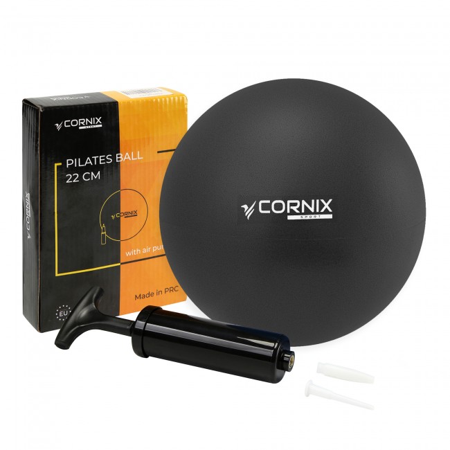 Мяч для пилатеса, йоги, реабилитации Cornix MiniGYMball 22 см XR-0371 Black Мяч для пилатеса, йоги, реабилитации Cornix MiniGYMball 22 см XR-0371 Black