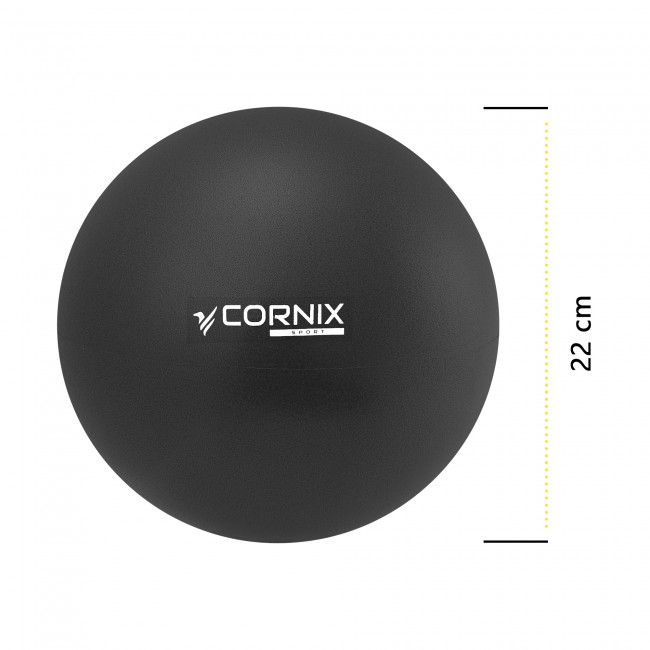 Мяч для пилатеса, йоги, реабилитации Cornix MiniGYMball 22 см XR-0371 Black