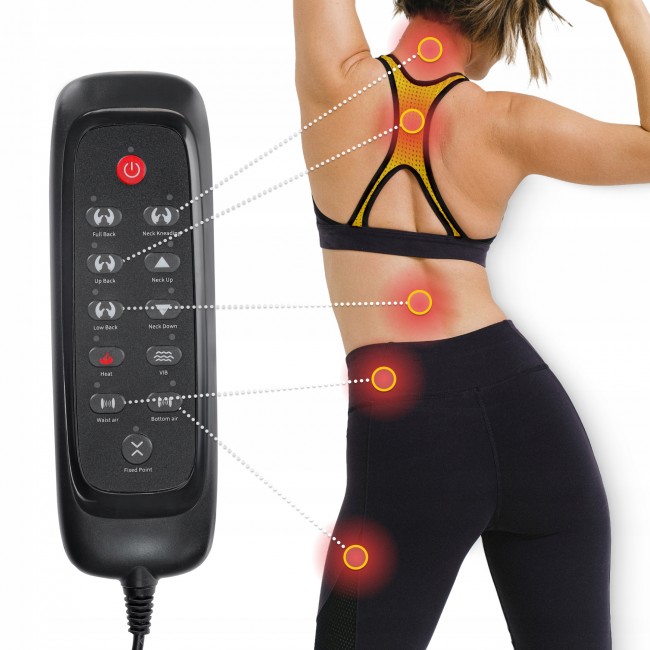 Массажная накидка 4FIZJO Shiatsu многофункциональная, с подогревом Black (P-5905973403528)