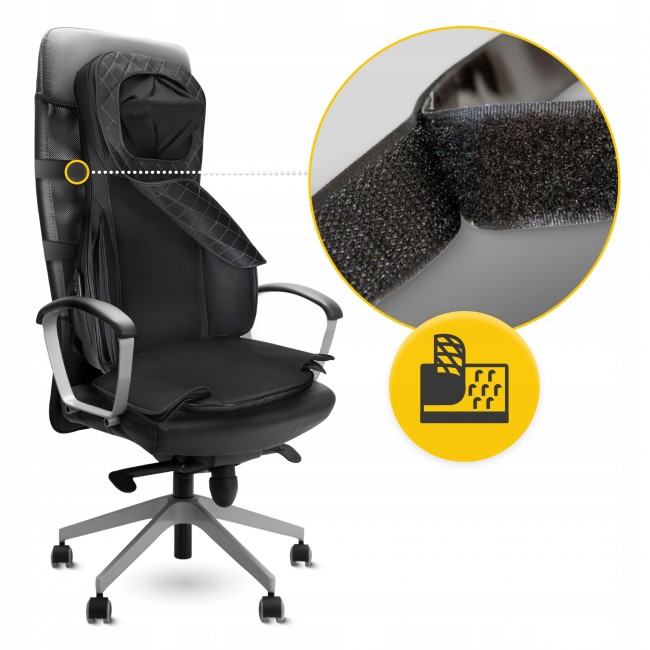 Массажная накидка 4FIZJO Shiatsu многофункциональная, с подогревом Black (P-5905973403528)